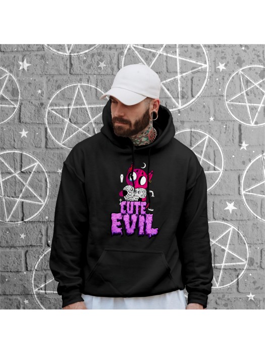 Суичър унисекс без цип Cute Evil